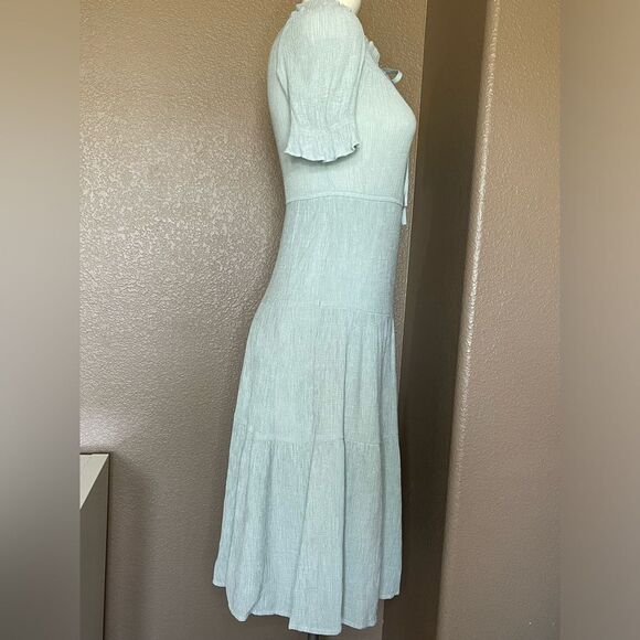 Sweet wanderer mint green midi dress size s - Picture 4 of 8